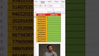 Add country code with mobile number in excel 😊😊 