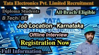 Tata Electronic Pvt. Limited Hiring 2024 || Junior Engineer & Senior Engineer.