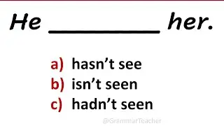 GRAMMAR TEST. 50 GRAMMAR QUESTIONS. ALL ENGLISH TENSES. ENGLISH QUIZ. English Grammar Quiz