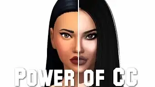 The Sims 4: Create A Sim | THE POWER OF CC + FULL CC LIST!