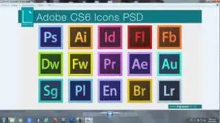 pack de iconos editables de adobe cs5 y  cs6