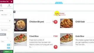 WpCafe Food menu tab style