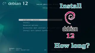 How long it takes to install Debian 12 on a gaming PC