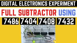 What is full subtractor circuit using logic gates? | Full Subtractor in Digital Logic