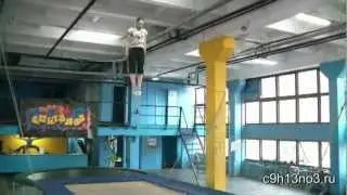Сальто в группировке-полвинта прогнувшись-бланж-винт