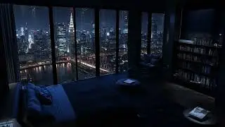 Fall Asleep Fast with Cozy Room Rain Sounds | Thunderstorm Ambience for Stress Relief and Deep Sleep