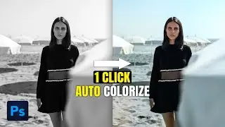 One Click To Auto Colorize Black & White Image in Photoshop