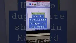How to duplicate shape in MSWord #computerlearning #shortcutkeys #ytshorts #pcshortsandMCQ