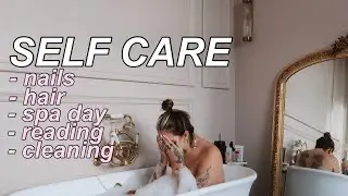 A SELF CARE VLOG - HAIR, NAILS & AT HOME SPA DAY | JAMIE GENEVIEVE