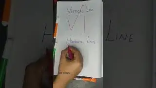 Vertical line | Horizontal line | Easy way to remember
