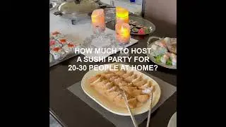 Guide to Hosting a Sushi Party without Breaking the Bank #shorts