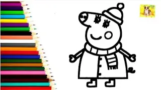 Как нарисовать Свинку Пеппу.Просто рисовать Свинка Пеппа