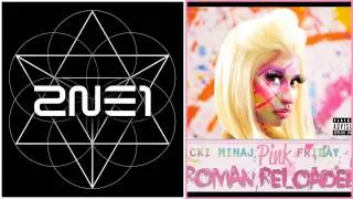 2NE1 vs Nicki Minaj - Crush / Roman Holiday (MASHUP)