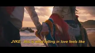 JVKE - This is what falling in love feels like ( Lyrics Music Video )