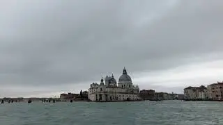 Venice Italy - Basilica di Santa Maria della Salute Vaporetto