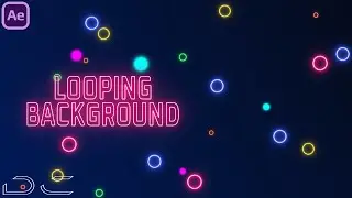 Neon Circle Background in After Effects | Looping Animation