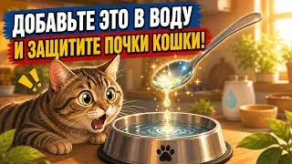 Как защитить почки кошки? Просто добавьте ЭТО в её воду!