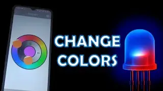 Change Room Light Colors with ESP8266 + Smartphone | RemoteXY RGB LED Controller 