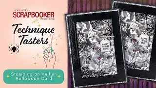 Stamping on Vellum - Technique Tasters #362