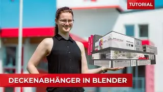 Deckenhänger modellieren, UV-Unwrapping und Texturierung in Blender