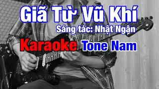 Một Mai Giã Từ Vũ Khí - Karaoke Tone Nam - Beat Chuẩn
