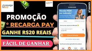 🔥URGENTE - GANHE R$20 REAIS GRÁTIS RÁPIDO NO RECARGAPAY - como ganhar dinheiro no recargapay