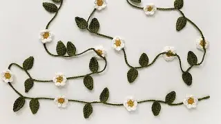 Crochet flowers. HOW TO crochet garland
