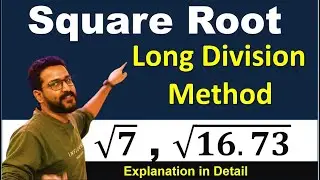 Square roots by Long Division method