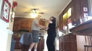 Father-daughter dance practice