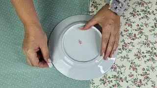 С помощью тарелки за 10 минут шью уникальные прихватки с 3D эффектом