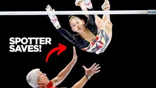 20 Moments Where Spotters ACTUALLY Helped in Gymnastics