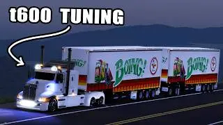 DOBLE Trailer Versión TUNING de BOING en Kenworth T660  Zona de Curvas American Truck Simulator