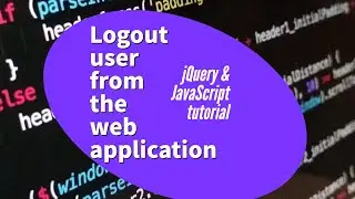 Logout User Functionality Using jQuery - Demo