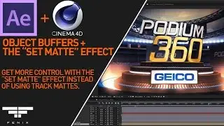 Using the Set Matte FX in After Effects for Cinema 4d Object Buffers