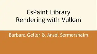 CsPaint Library - Rendering with Vulkan