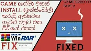 Game Installation Error Fix SINHALA BY GAMENOX