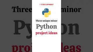3 Unique Minor Project Topic using Python | 