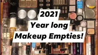 2021 Year Long Makeup Empties! || Over $1300 Worth!