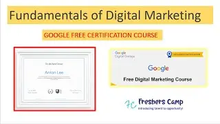 Google free Certification Courses I  Digital marketing certificate course by google