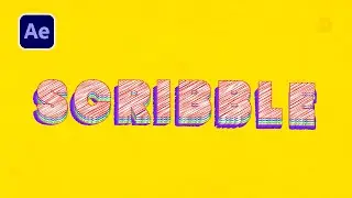 Scribble text Animation in after effects | No Plugin