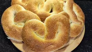 КРЕНДЕЛЬ САХАРНЫЙ /Вкусная  выпечка к чаю/