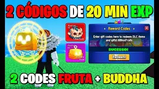 NOVO CÓDIGO DA FRUTA BUDDHA + 2 NOVOS CÓDIGOS DE 20 MIN 2X EXP E RESET STATUS DO BLOX FRUIT - ROBLOX