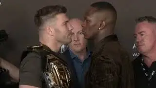 Israel Adesanya and Dricus Duplesis Instance Face off. refused to stop
