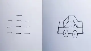 How to draw car easy steps || Car drawing step by step || गारी का चित्र