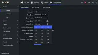 How to change time and date setting on Hikvision NVR