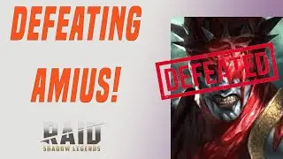 DEFEATING AMIUS THE LUNAR ARCHON STAGE HARD no books no masteries! Raid Shadow Legends