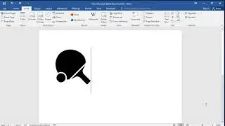 How to insert table tennis symbol in word