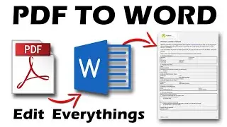 Convert ANY PDF to Word Automatically | Works with All Languages! (100% Free & Easy)