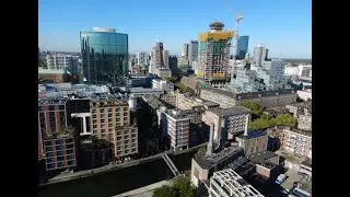Panorama over Rotterdam vanaf de Grote of Sint-Laurenskerk