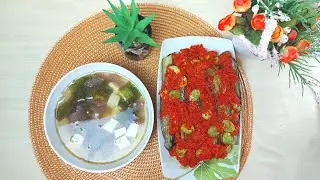 Terung Balado dan Sup Vegan. Menu Vegetarian Sehari-hari#part4